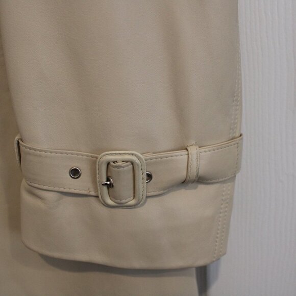Salvatore Ferragamo Mens Real Leather Beige Size 48 Coat - Picture 4 of 9